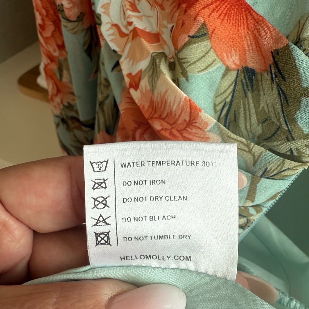 Hello Molly Miami Loves Dress Mint-            V-Neck Ruffle Dress - Picture 12 of 13